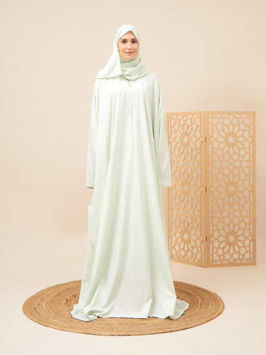 Salihat Prayer Dress I Baby Green